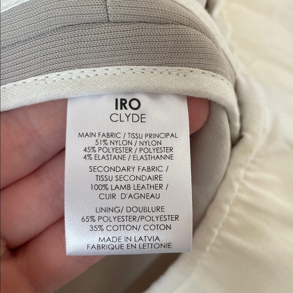 IRO Clyde leather trim blazer jacket - Picture 8 of 11